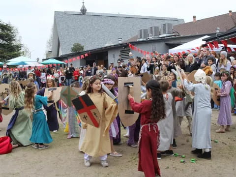 a group of people in clothing