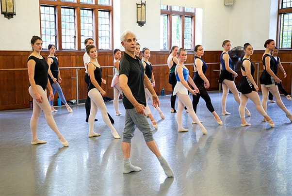 a group of people dancing