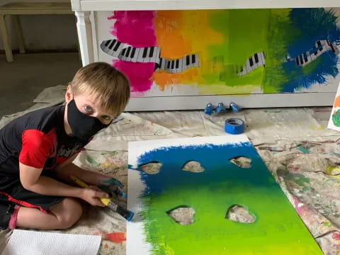 a child playing with a toy