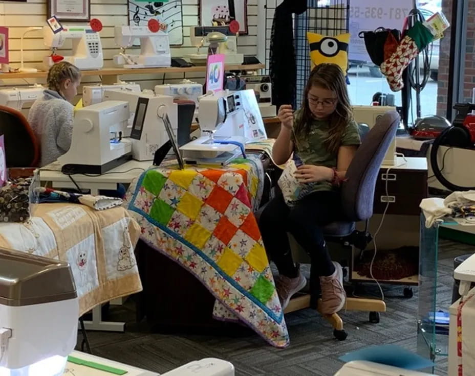 a person sitting at a desk