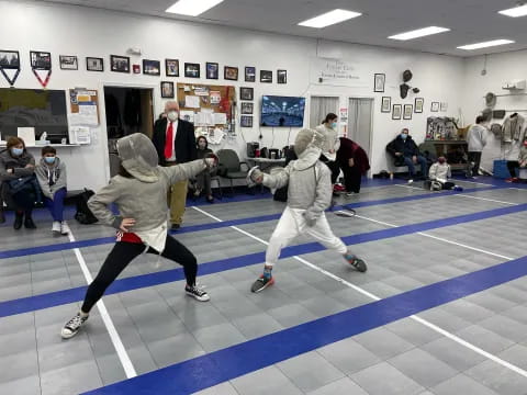 two people in garment