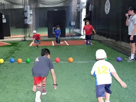 kids playing with balls