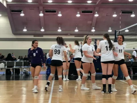 a group of women in a gym
