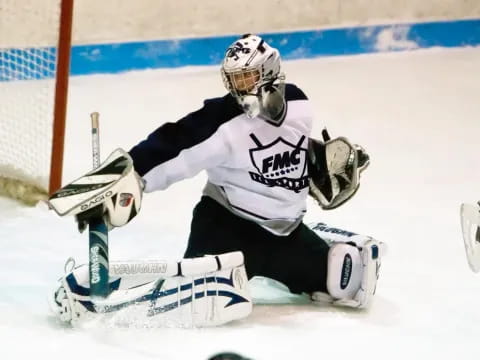 a hockey player on the ice