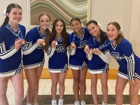 a group of cheerleaders