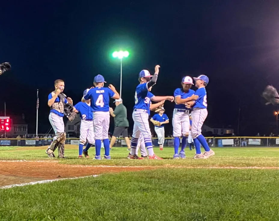a group of people on a field