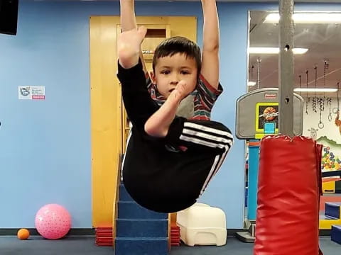 a person lifting weights