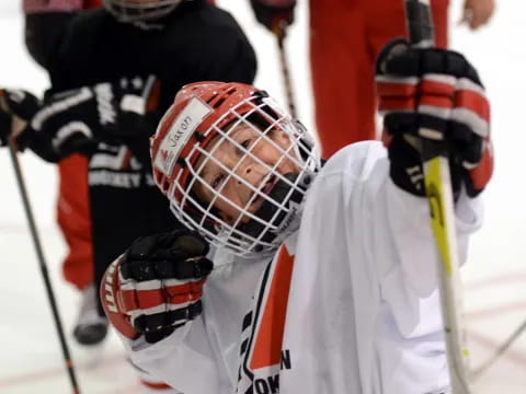 hockey players on ice