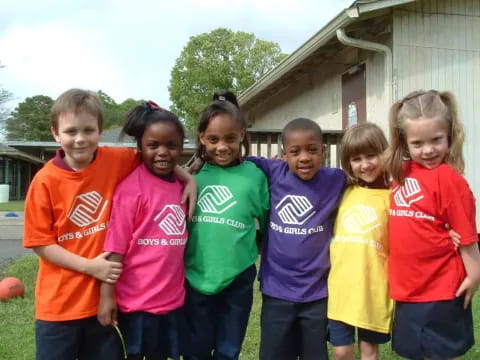 a group of children posing for a photo