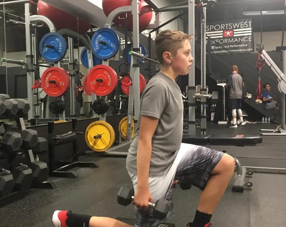 a man working out in a gym