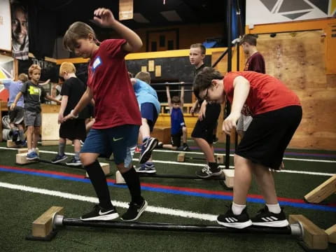 a group of people playing a sport