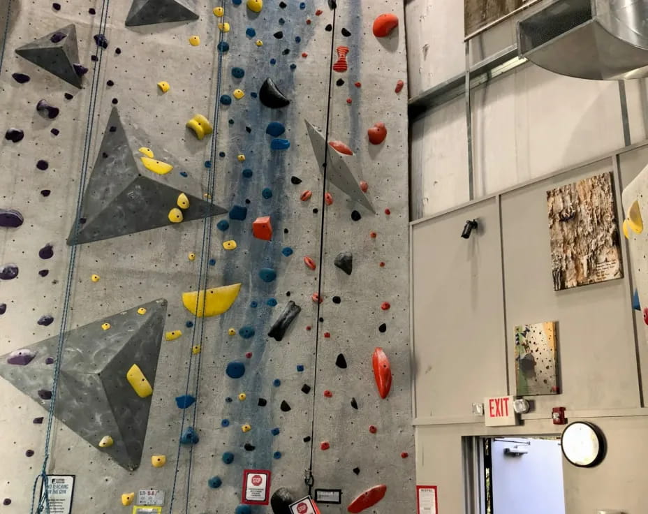 a wall with a hole in it