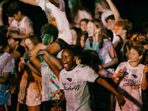a group of people dancing