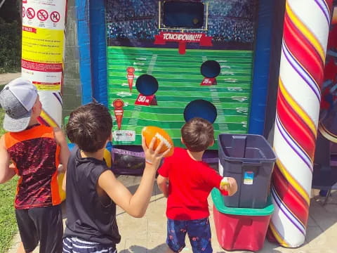 kids eating hot dogs