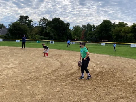 a person in a green shirt