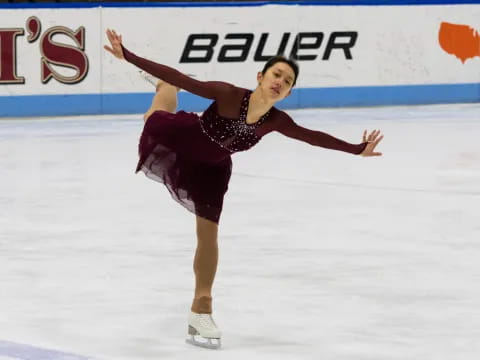 a person ice skating