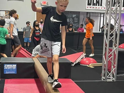 a boy on a skateboard