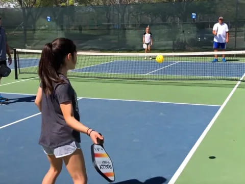 a person playing tennis