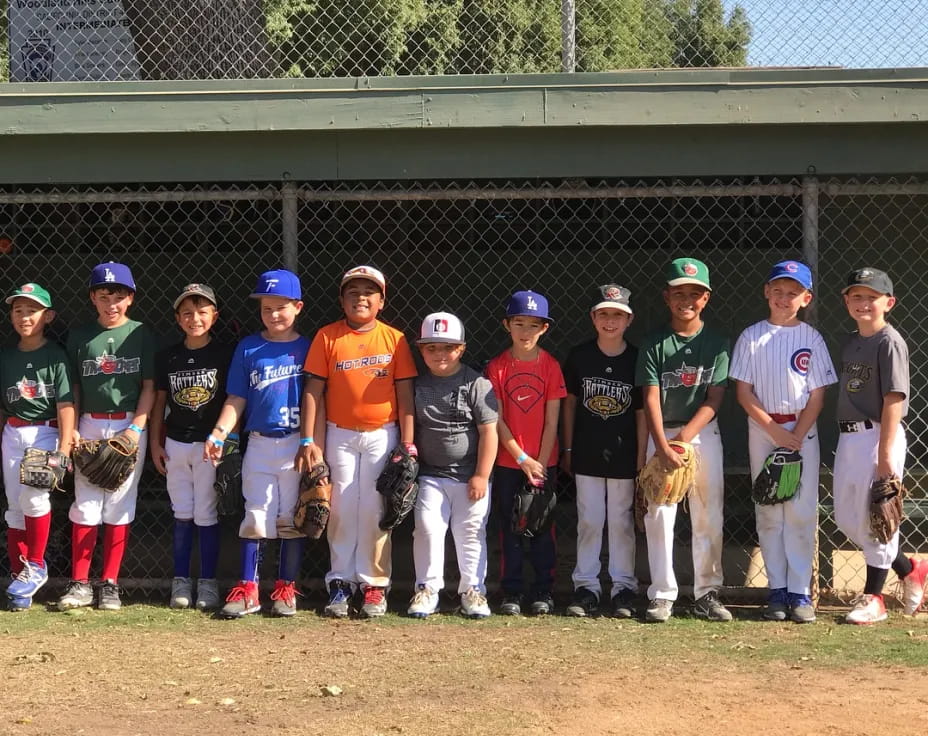 a group of kids posing for a photo
