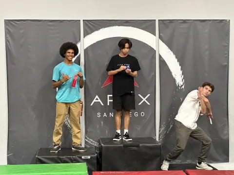 a group of men on a stage