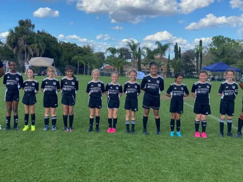 a group of kids in uniform
