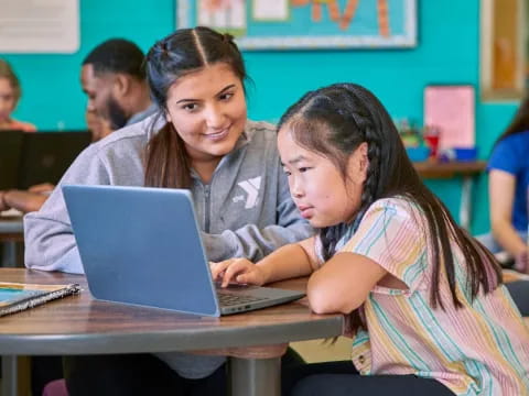 a group of students working on their laptops