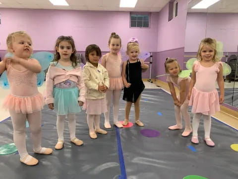 a group of girls in a room