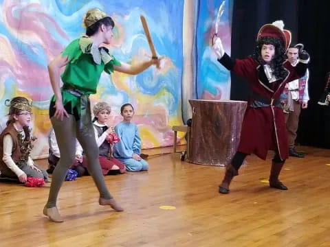 a group of people dancing