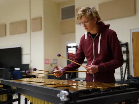 a person playing a musical instrument