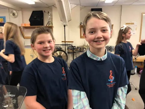 a couple of boys smiling