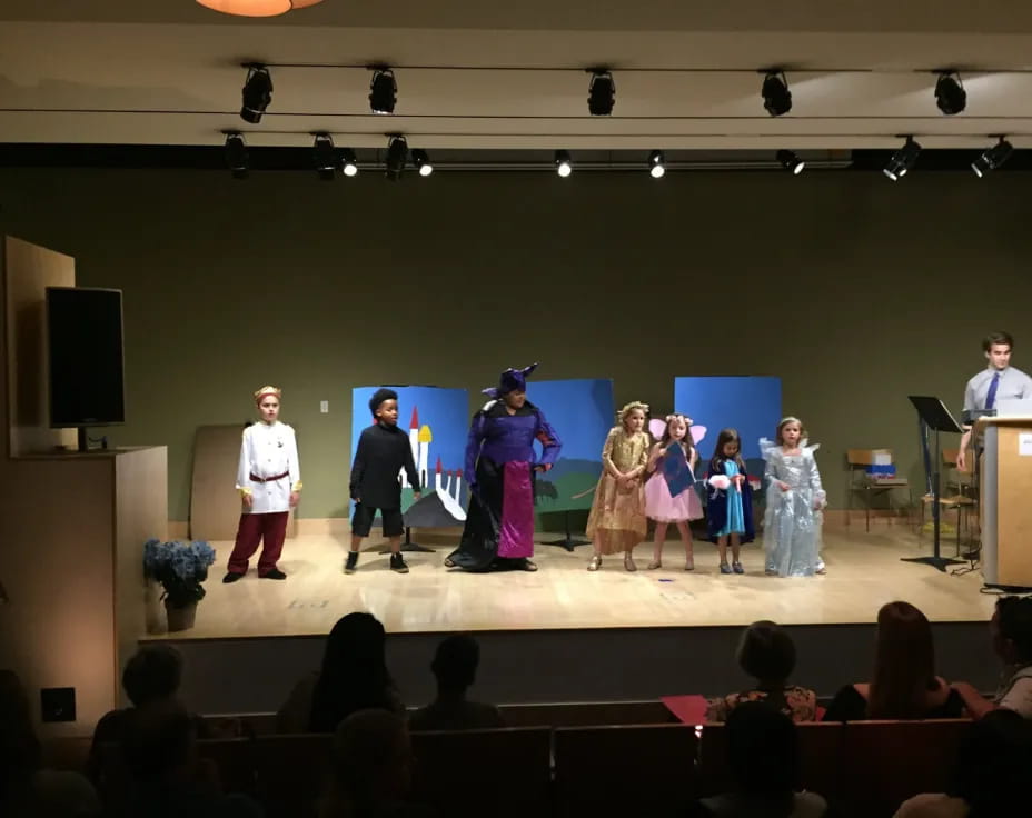 a group of people on a stage