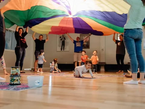 a group of people on a stage