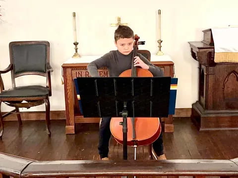 a person playing a piano