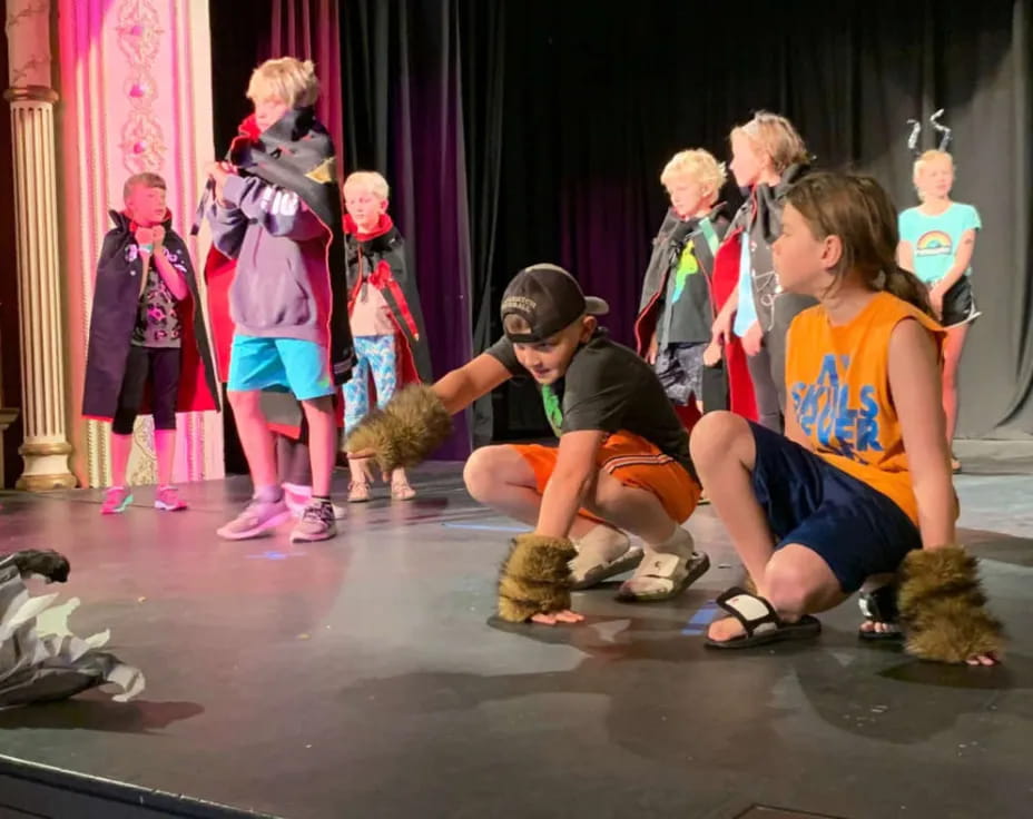 a group of people on a stage