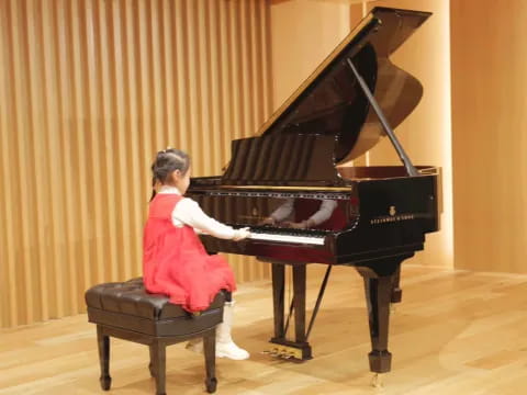 a person playing a piano