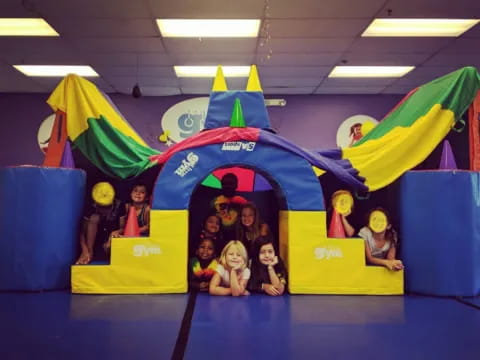 a group of children in a room