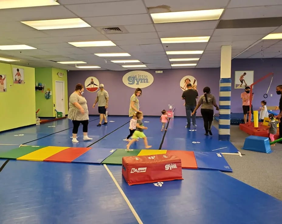 a group of people in a room