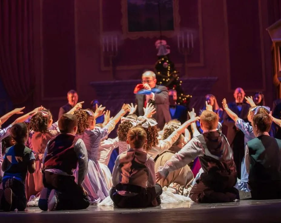 a group of people on a stage