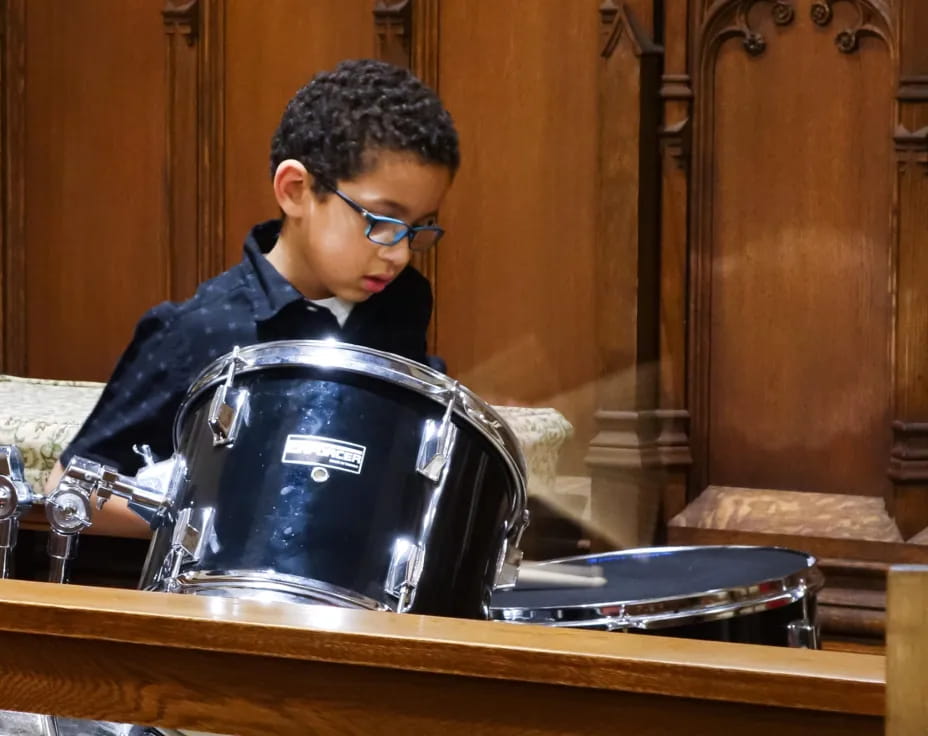 a man sitting at a table