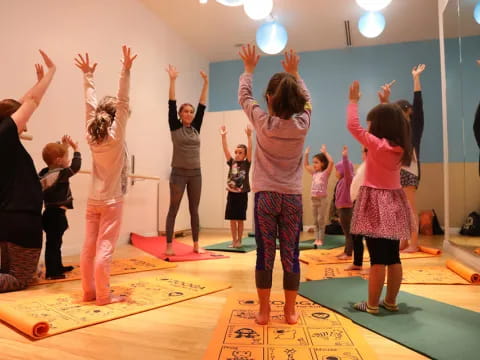 a group of people dancing