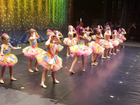 a group of girls dancing