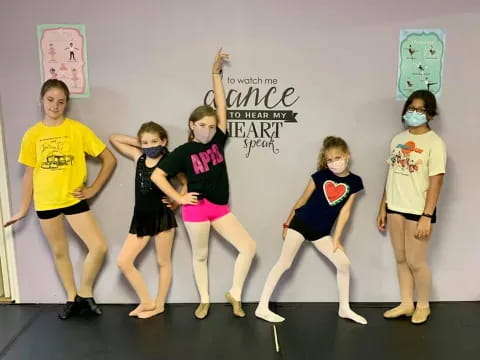 a group of girls in a room