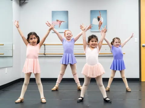 a group of girls in a room
