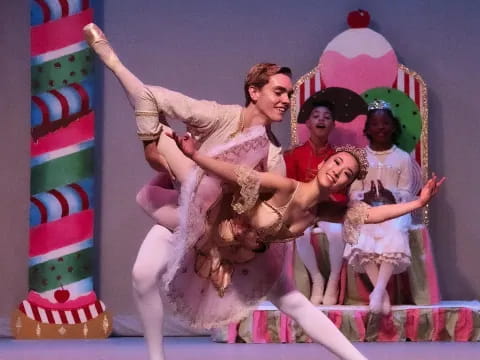 a group of people on a stage