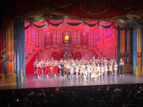 a group of people on a stage