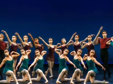 a group of people dancing