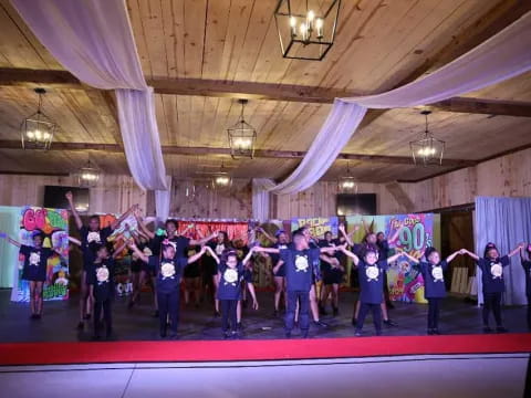 a group of people on a stage