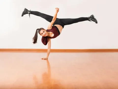 a person doing a dance