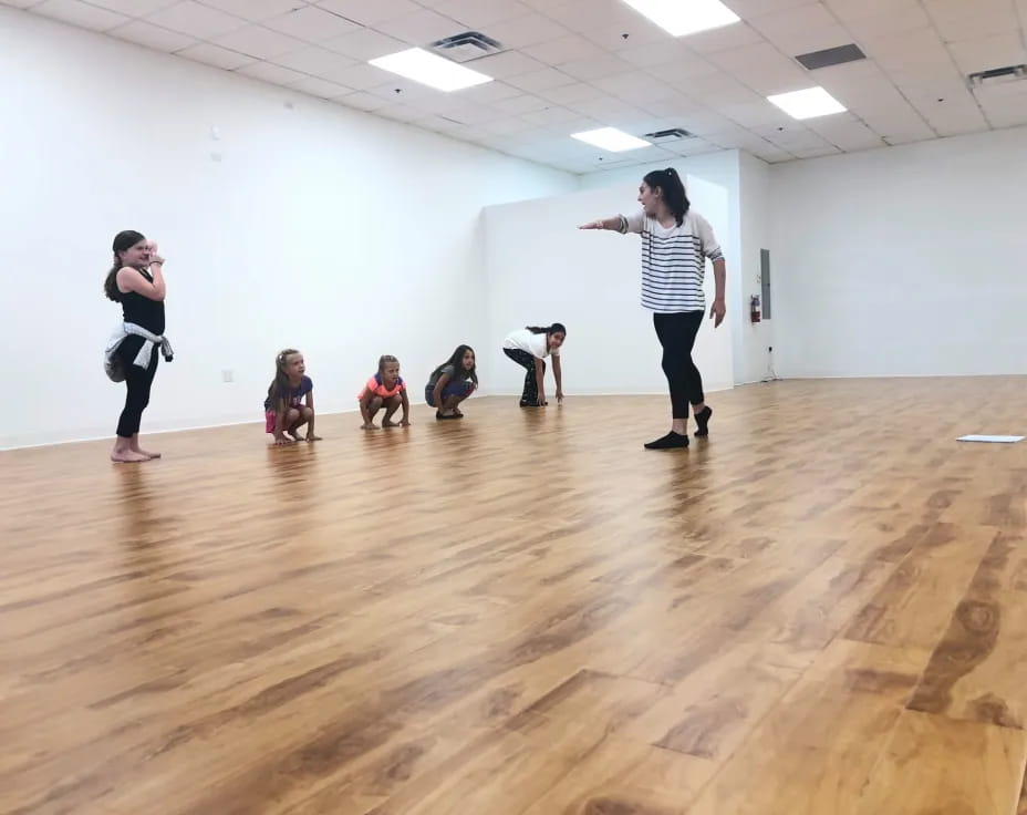 a group of people in a room