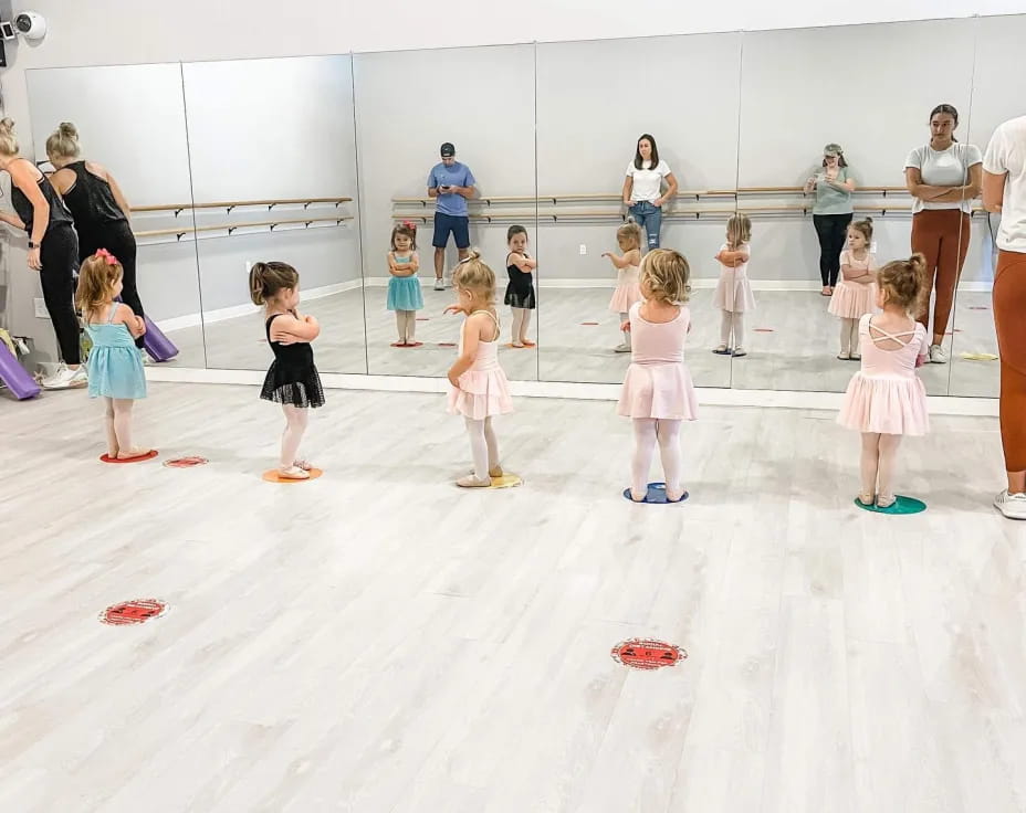 a group of children in a room